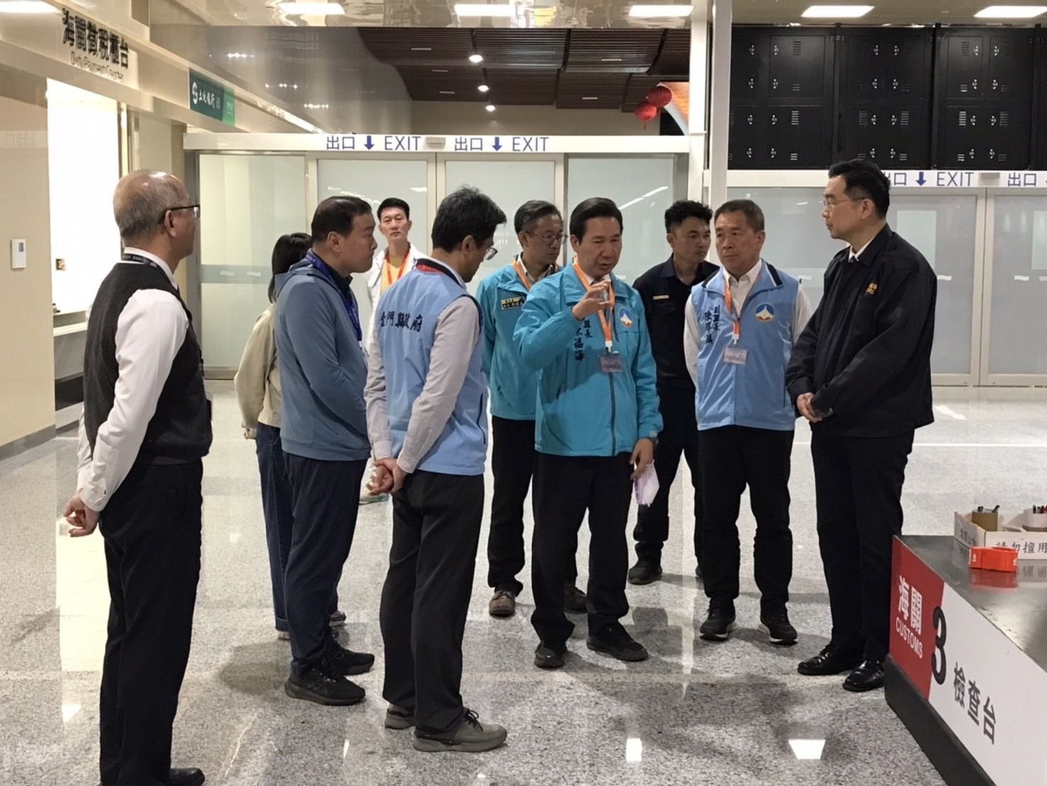 金門縣長陳福海訪小三通CIQS 呼籲增班、增人力、恢復落地簽